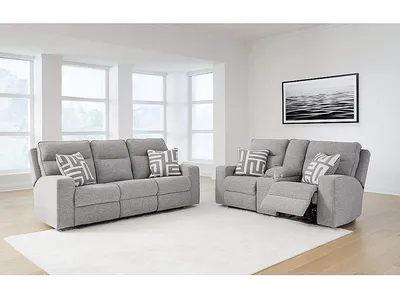 Biscoe Power Reclining Sofa and Loveseat