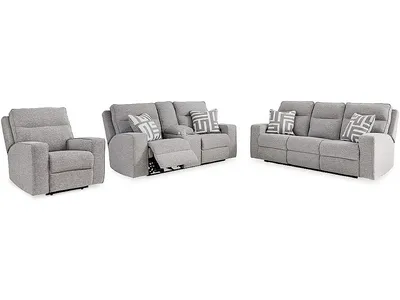 Biscoe Power Reclining Sofa, Loveseat and Recliner