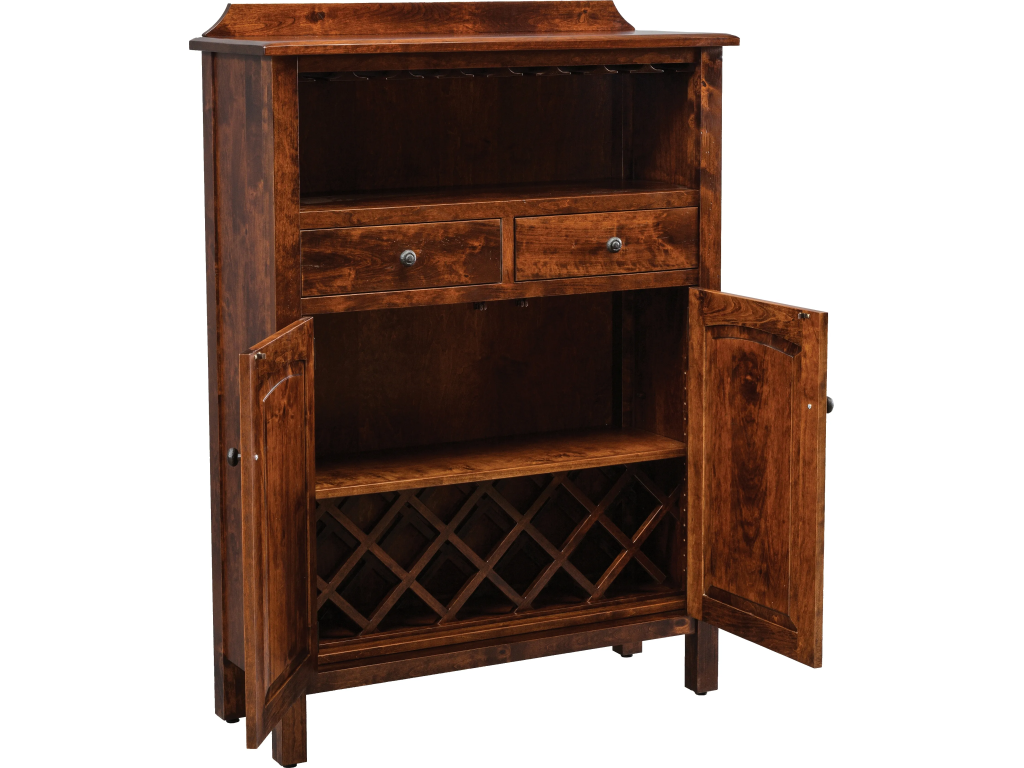 Daniel's Amish Savannah Wine Cabinet, alternate view 1