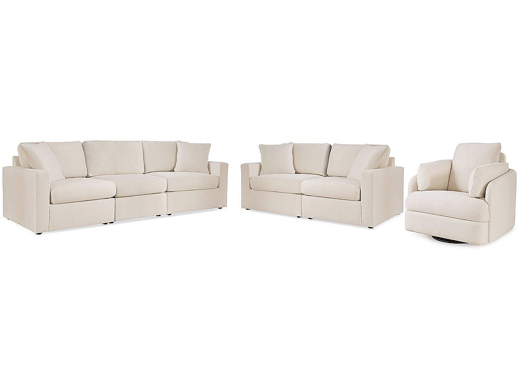 Modmax 3-Piece Sectional Sofa, 2-Piece Sectional Loveseat and Swivel Glider Recliner - main image