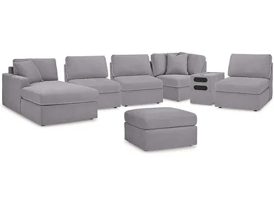 Modmax 6-Piece Sectional with Chaise and Ottoman