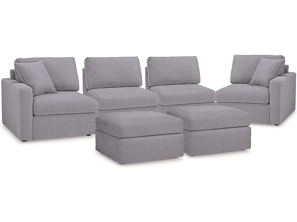 Modmax 4-Piece Sectional and 2 Ottomans - main image