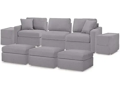 Modmax 5-Piece Sectional and 3 Ottomans