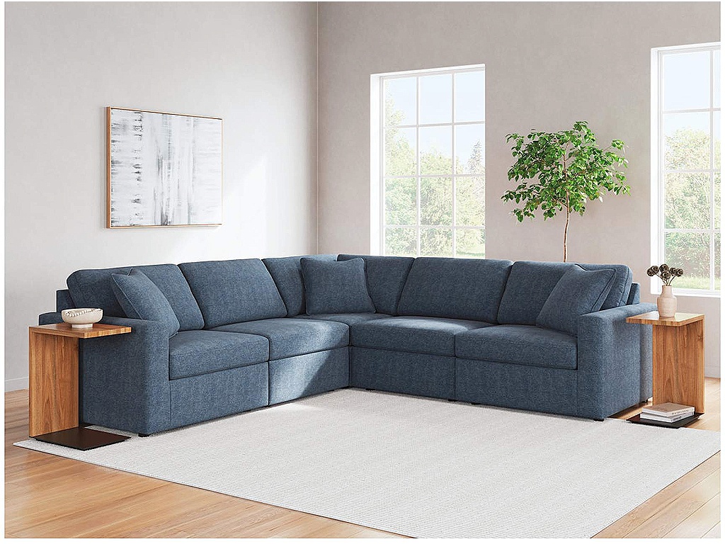 Modmax 5-Piece Sectional and Ottoman - image 9