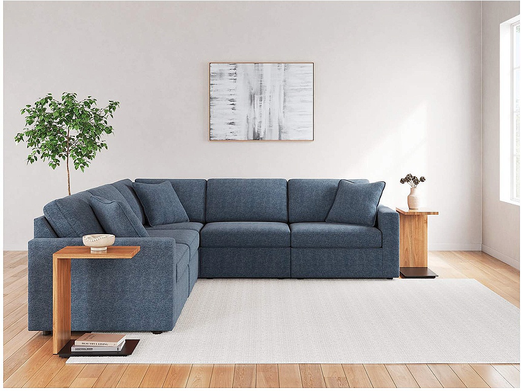 Modmax 5-Piece Sectional and Ottoman - image 10