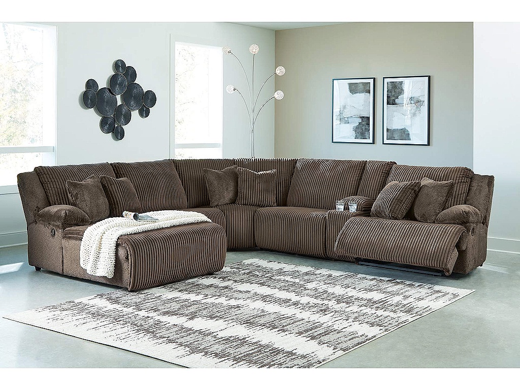 Top Tier 6-Piece Reclining Sectional with Chaise - image 1