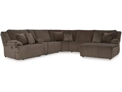 Top Tier 6-Piece Reclining Sectional with Chaise