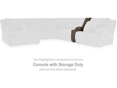Top Tier Console with Storage - Alternative View