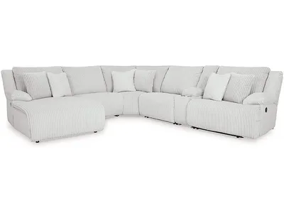 Top Tier 6-Piece Reclining Sectional with Chaise