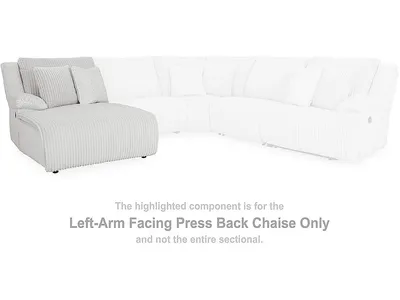 Top Tier Left-Arm Facing Press Back Chaise
