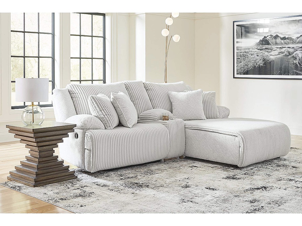 Top Tier 3-Piece Reclining Sectional Sofa with Chaise - image 1