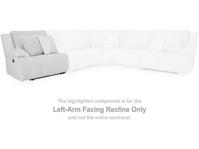 Top Tier Left-Arm Facing Recliner - Alternative View
