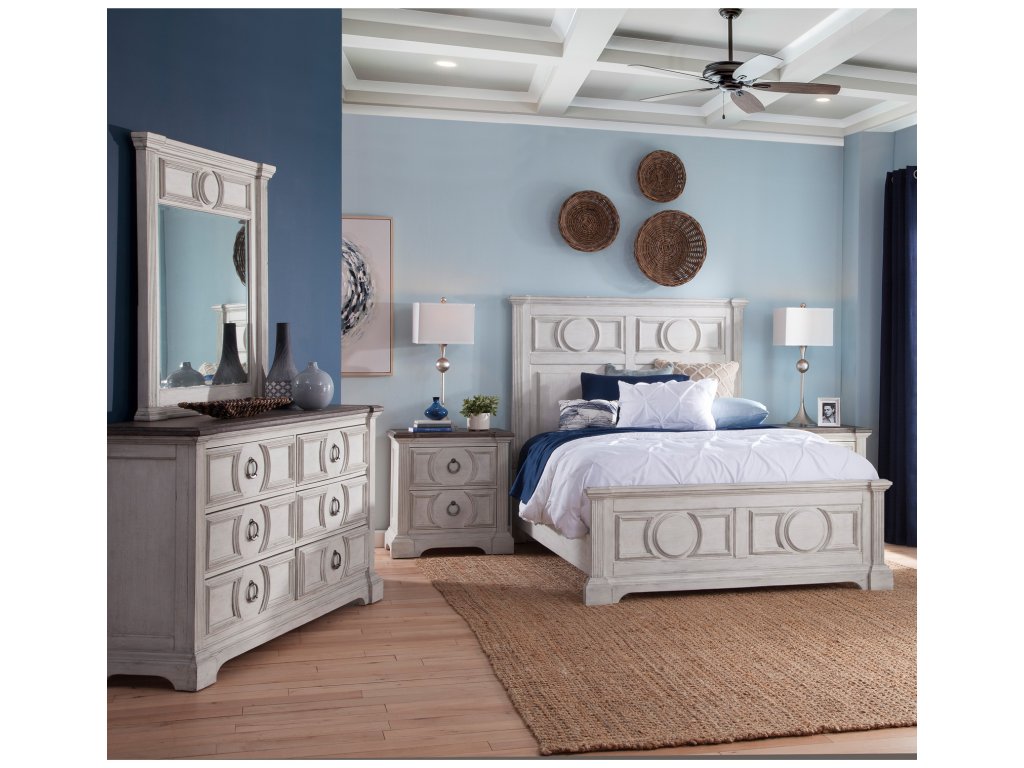 9410 Brighten 4 Pcs Bedroom Set- Queen Bed, Dresser, Mirror, Nightstand - main image