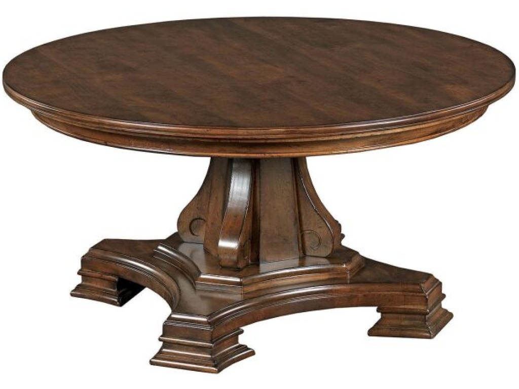 Portolone Round Pedestal Cocktail Table Complete - main image