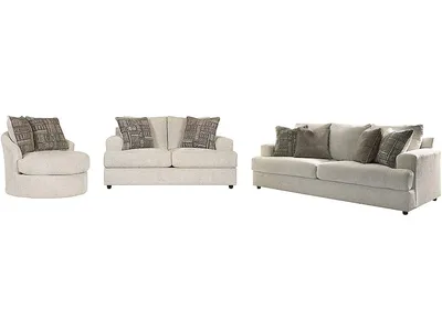 Soletren Sofa, Loveseat and Accent Chair