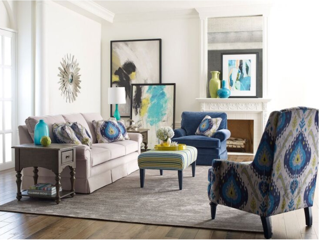 Medium Cocktail Ottoman-Tapered Leg - image 1