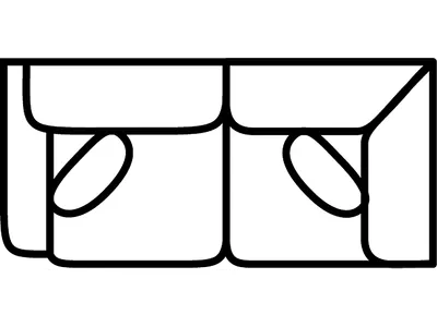 LSF Tux Loveseat - Alternative View