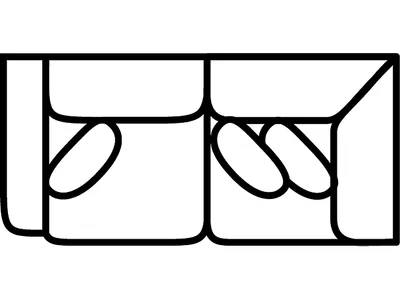 LSF Tux Loveseat - Alternative View
