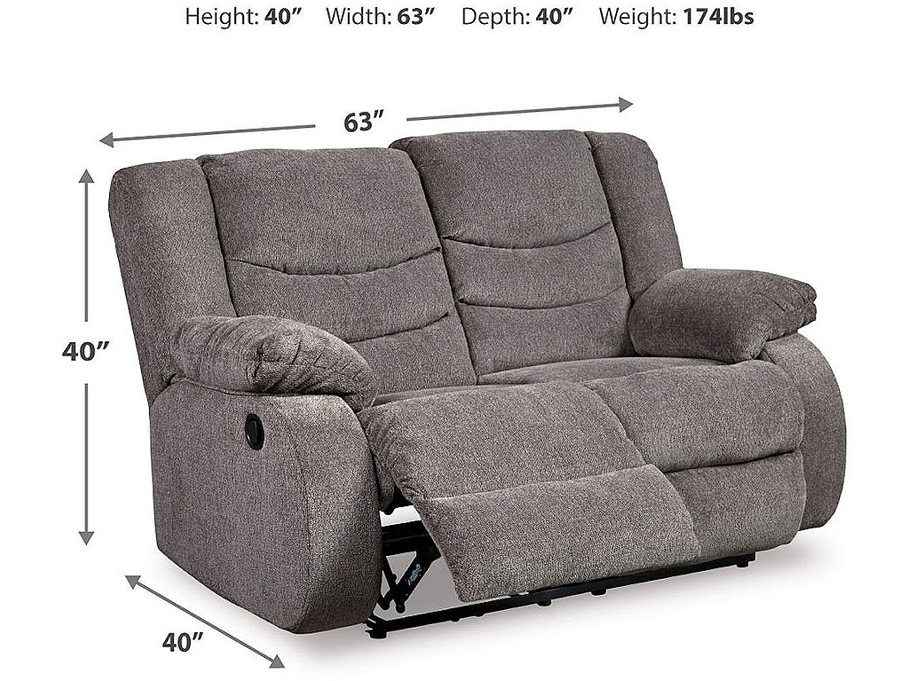 Tulen Reclining Loveseat - image 3