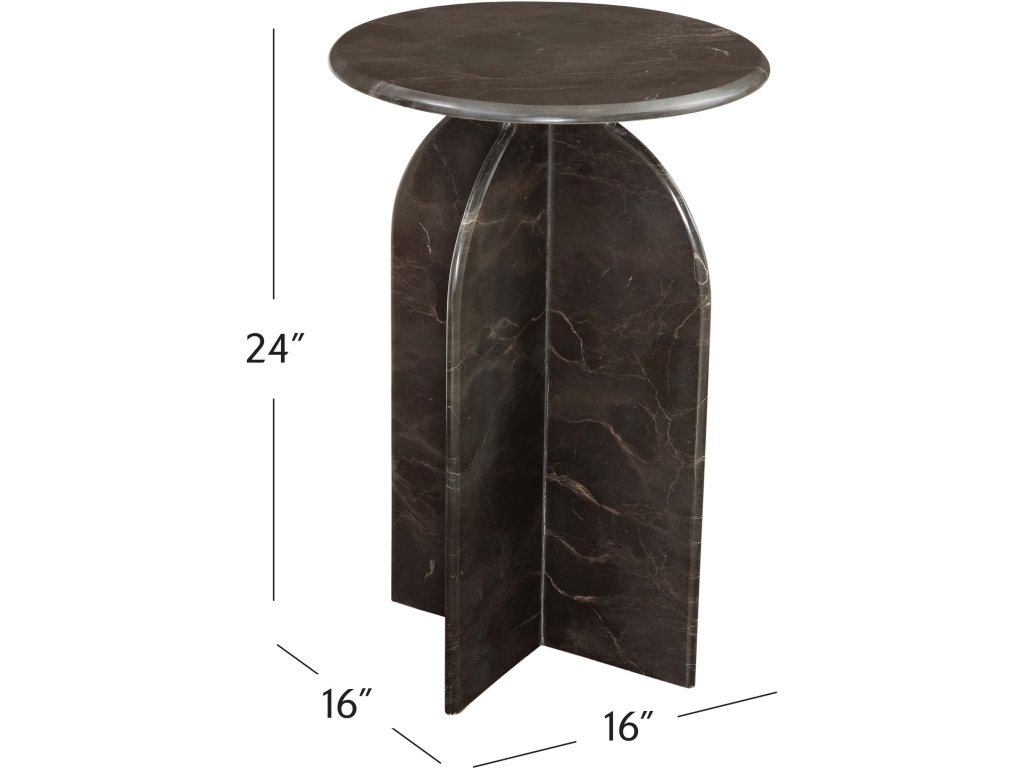 Abbey Brown Accent Table - image 2