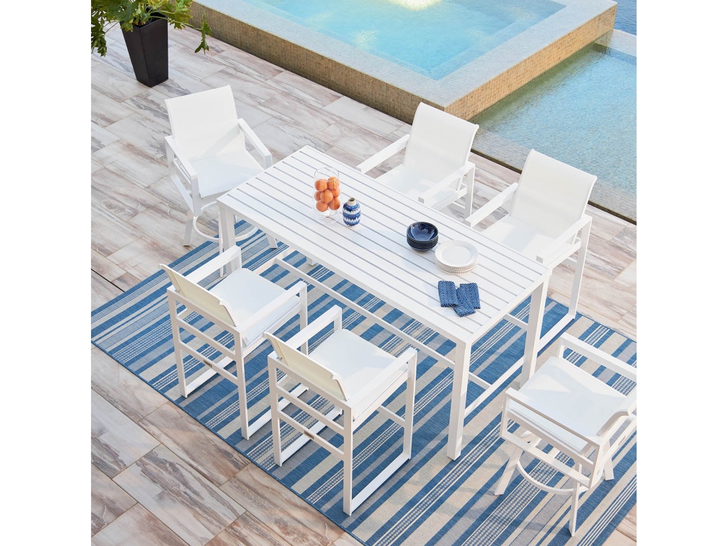 Bonavista Outdoor Track Arm Bar Stool - image 1