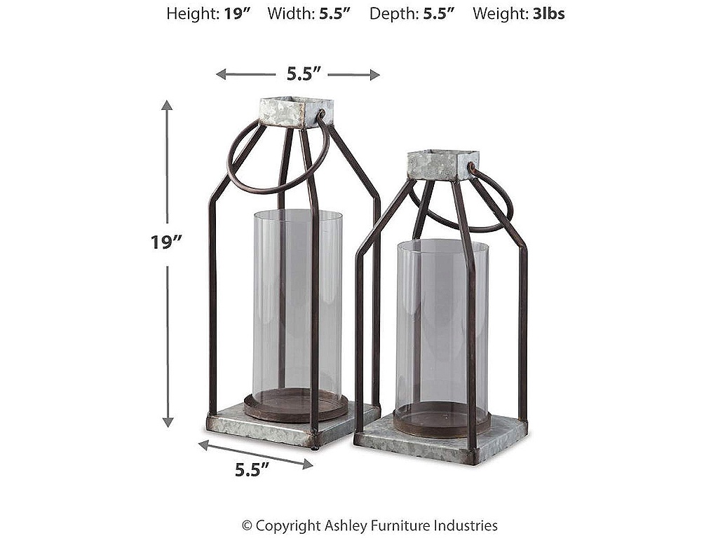 Diedrick Lantern (Set of 2) - image 3