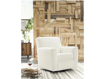 Herstow Swivel Glider Accent Chair - Alternative View