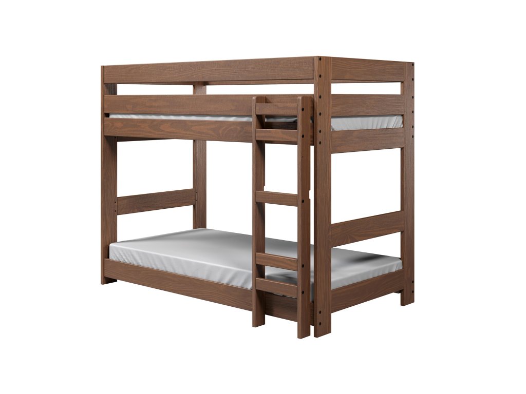 Twin/Twin Bunk Bed, Mahogany - image 1