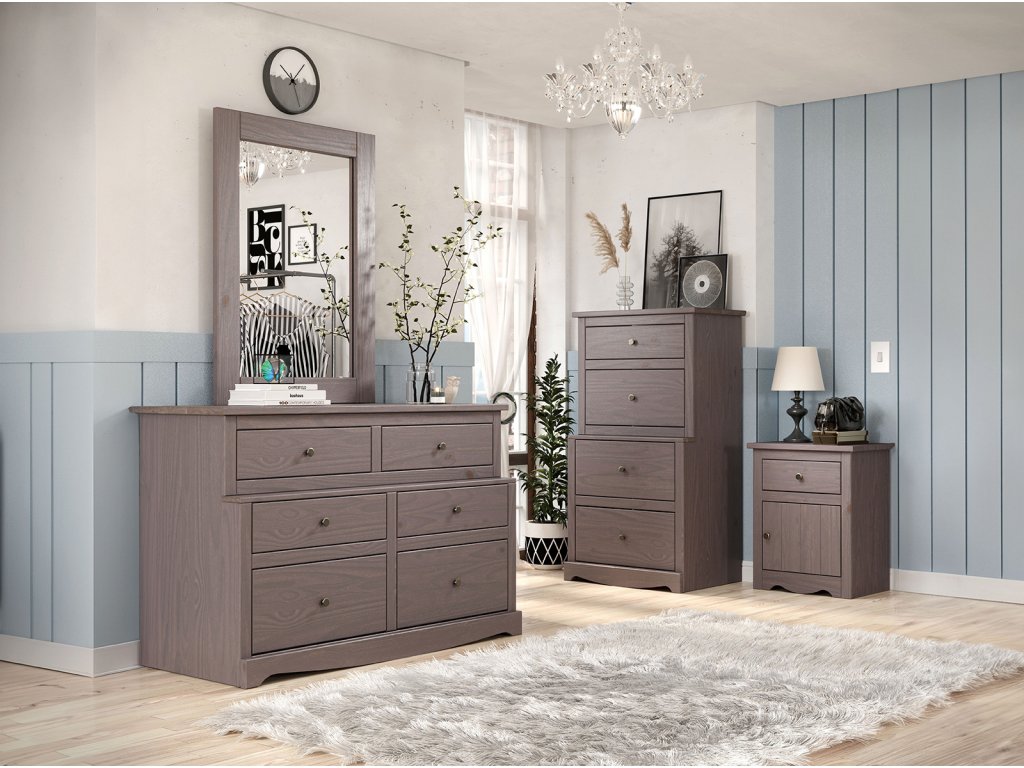 Nightstand, Gray - image 1