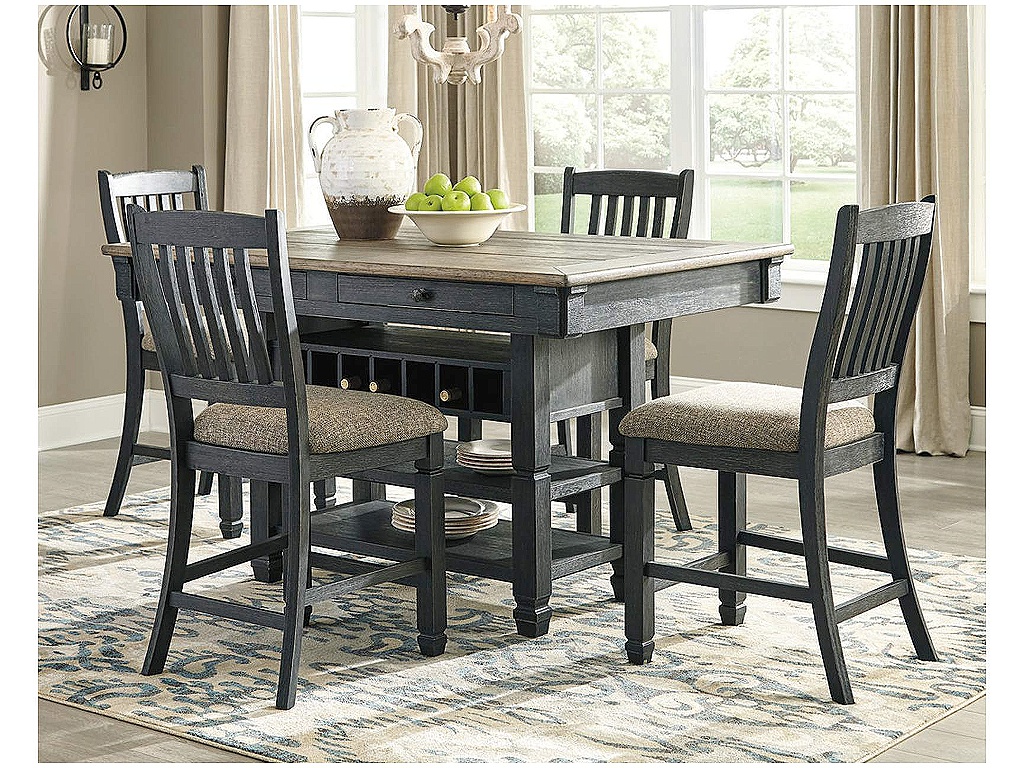 Tyler Creek Counter Height Dining Table with 4 Barstools - main image