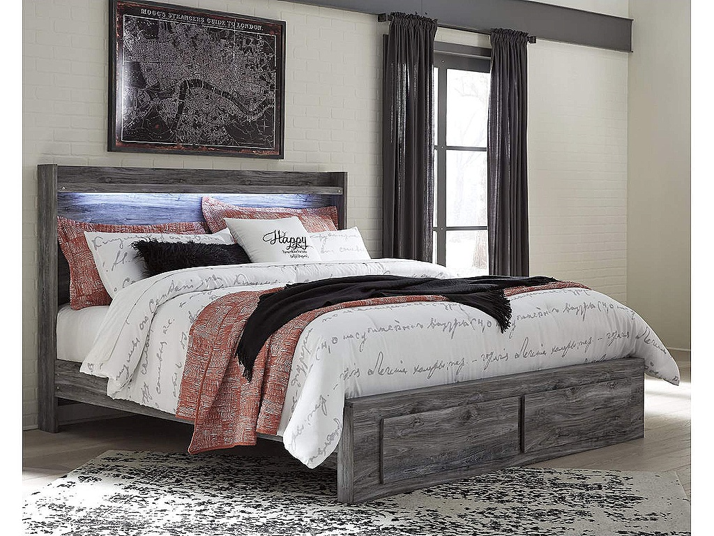 Baystorm King Panel Bed with 2 Storage Drawers - image 1