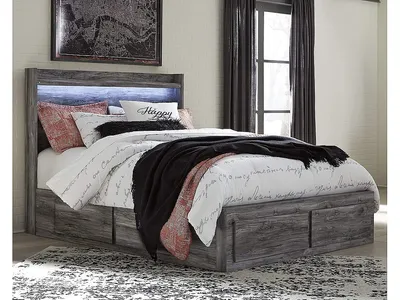 Baystorm Queen Panel Bed with 4 Storage Drawers - Alternative View