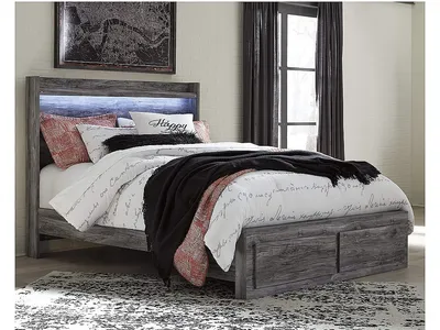 Baystorm Queen Panel Bed with 2 Storage Drawers