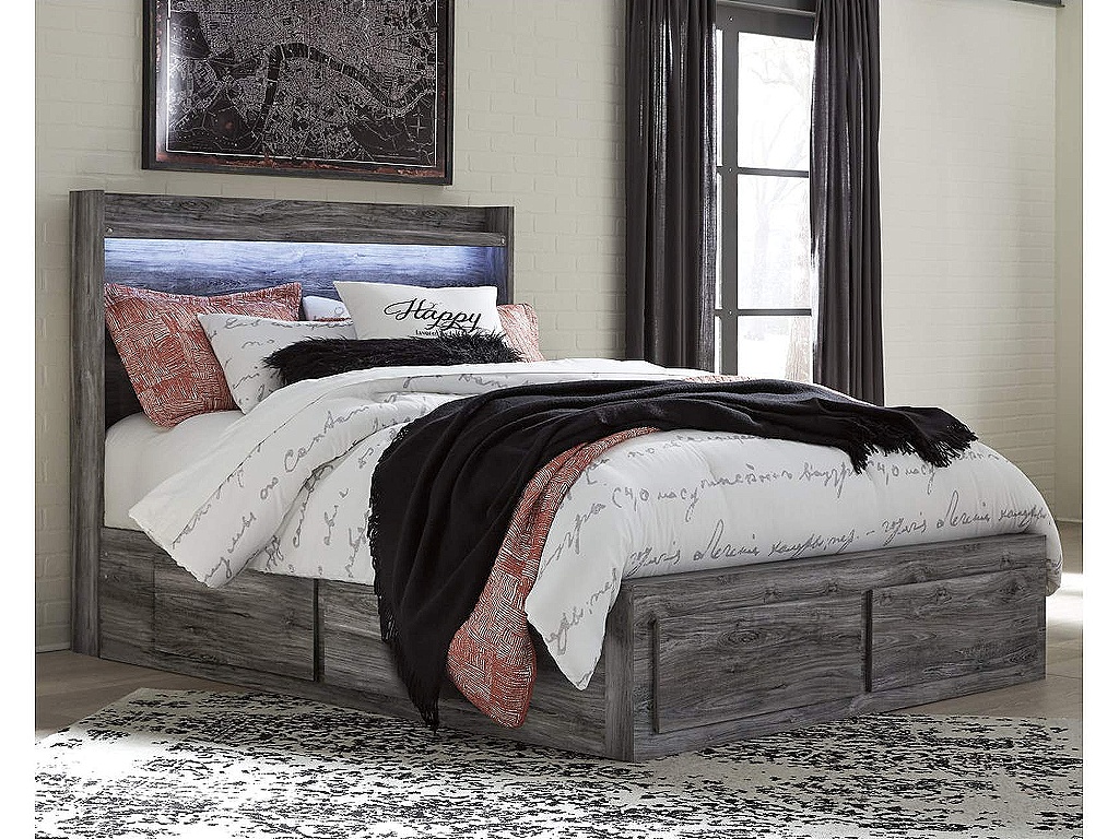 Baystorm Queen Panel Bed with 6 Storage Drawers - image 1