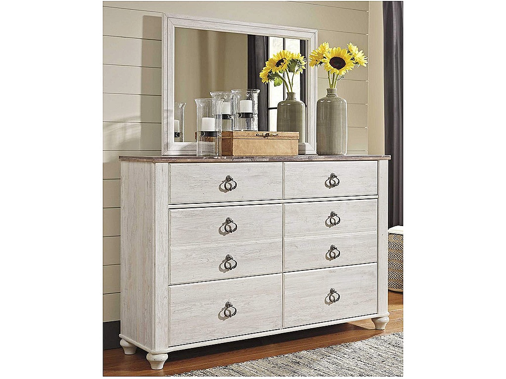 Willowton Queen Sleigh Bed, 2 Dressers, Mirror, Chest and 2 Nightstands - image 11