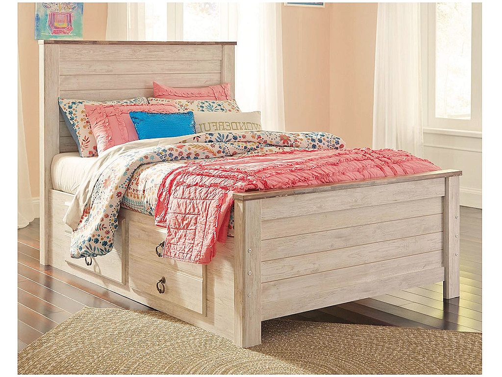 Willowton Full Panel Bed with 2 Storage Drawers - image 1