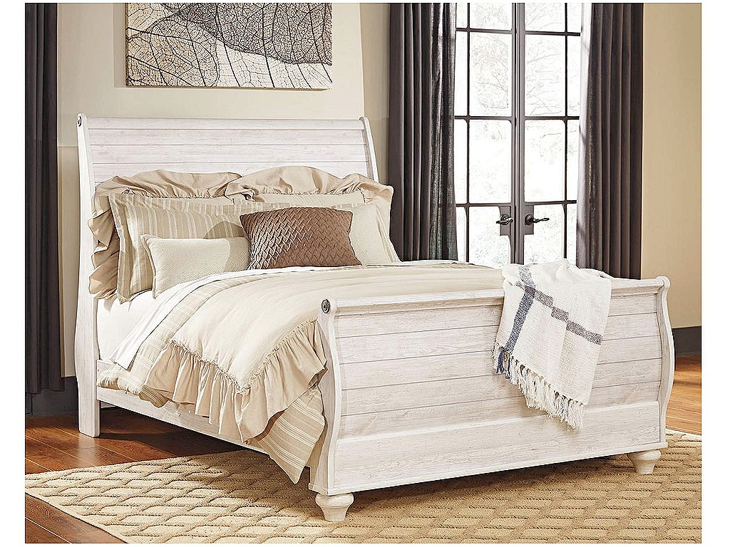 Willowton Queen Sleigh Bed - image 1