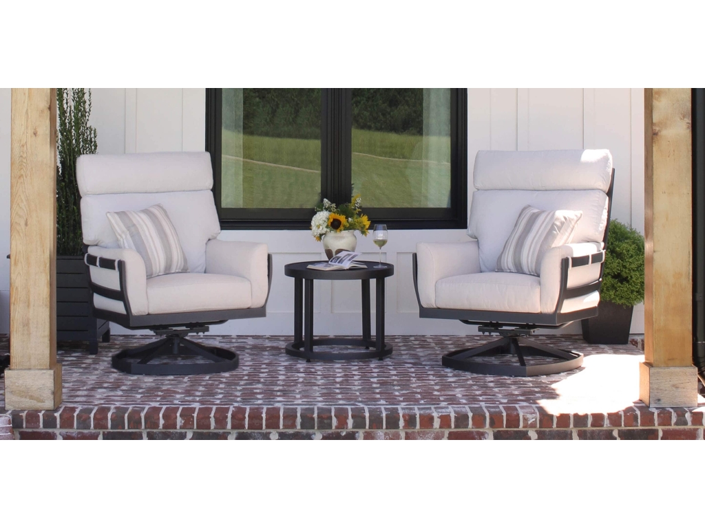 Arley Outdoor Track Arm Swivel Rocker - image 3