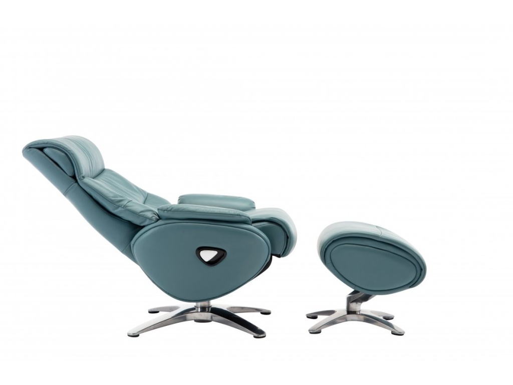 Adler Pedestal Reclining Chair & Ottoman - image 4