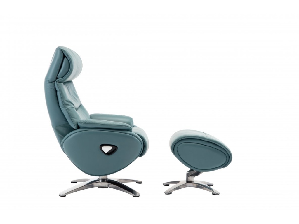 Adler Pedestal Reclining Chair & Ottoman - image 3