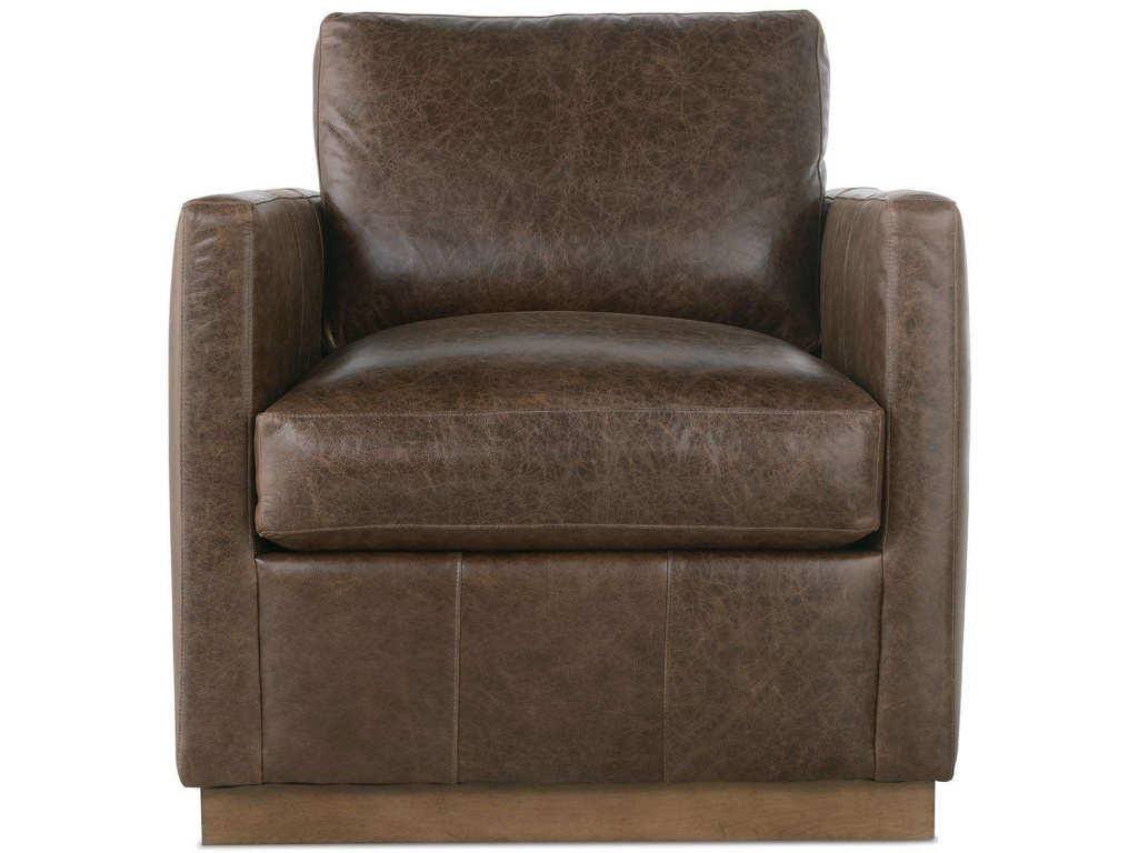 Rowe Allie Leather Swivel Chair, primary thumbnail