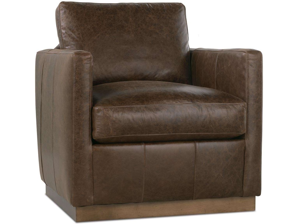 Rowe Allie Leather Swivel Chair, alternate view 2