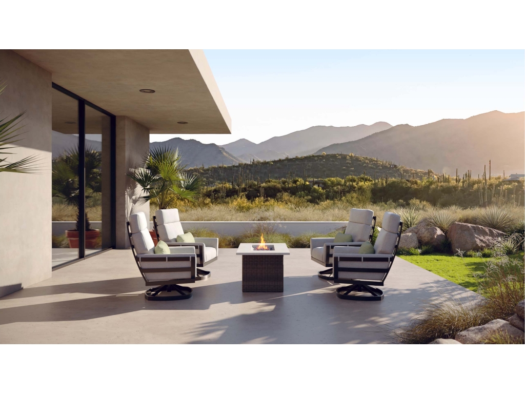 Arley Outdoor Track Arm Swivel Rocker - image 2