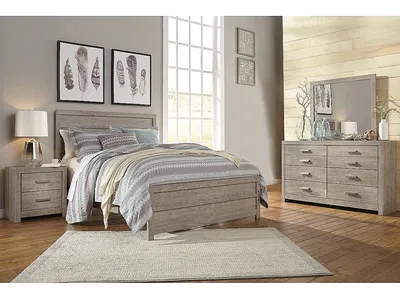 Culverbach Queen Panel Bed, Dresser and Mirror