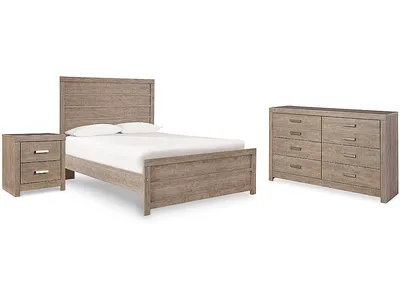 Culverbach Full Panel Bed, Dresser and Nightstand