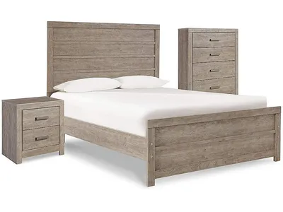 Culverbach Full Panel Bed with Chest of Drawers and Nightstand
