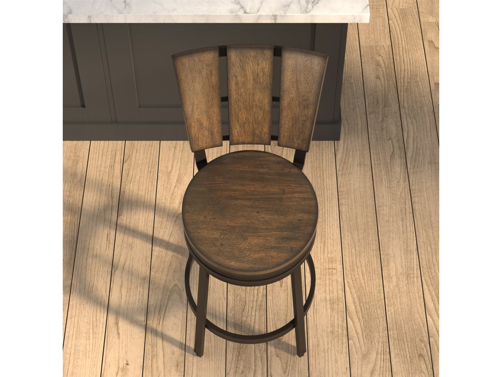 B1-804 Whiskey River Barstool Counter Stool W/Back-Wood Frame - image 2