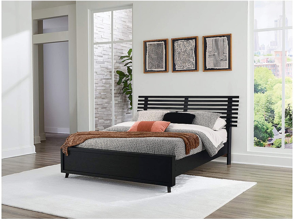 Danziar Queen Slat Panel Bed - image 1