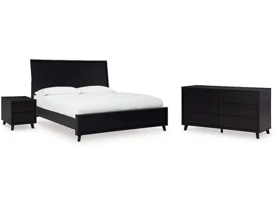 Danziar Queen Panel Bed, Dresser and Nightstand - Alternative View