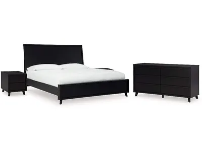 Danziar King Panel Bed, Dresser and 2 Nightstands